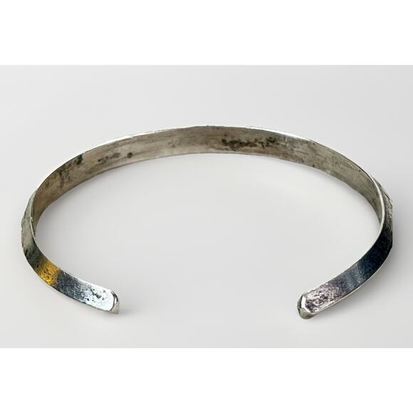 Vintage Carinated Native American Sterling Silver Cuff Bracelet Jewelry 11.5g - Picture 3 of 14